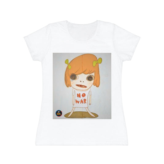 Women's iconic artists T-Shirt Art pop japonés, Camiseta mujer arte japonés, Arte Regalo Mujer, Arte Superflat, Pintura Yoshitomo Nara