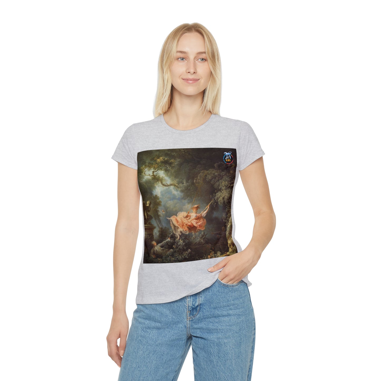 Women's iconic artists T-Shirt Coquette Moda Coquette Camiseta mujer Coquette Ropa Arte Regalo Mujer Arte Coquette Pintura J. H. Fragonard