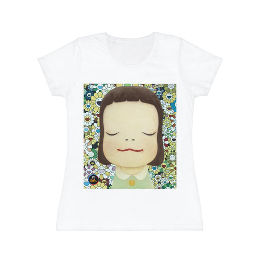 Women's iconic artists T-Shirt Art pop japonés, Camiseta mujer arte japonés, Arte Regalo Mujer, Arte Superflat, Pintura Yoshitomo y Murakami