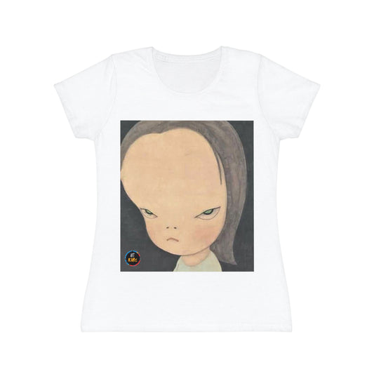 Women's iconic artists T-Shirt Art pop japonés, Camiseta mujer arte japonés, Arte Regalo Mujer, Arte Superflat, Pintura Yoshitomo Nara