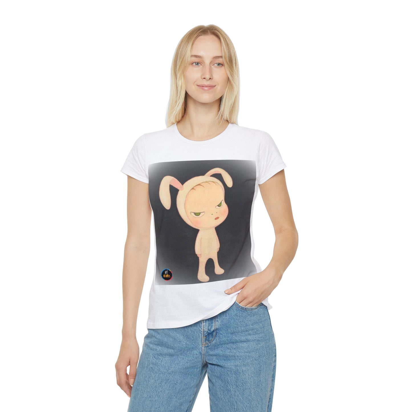 Women's iconic artists T-Shirt Art pop japonés, Camiseta mujer arte japonés, Arte Regalo Mujer, Arte Superflat, Pintura Yoshitomo Nara