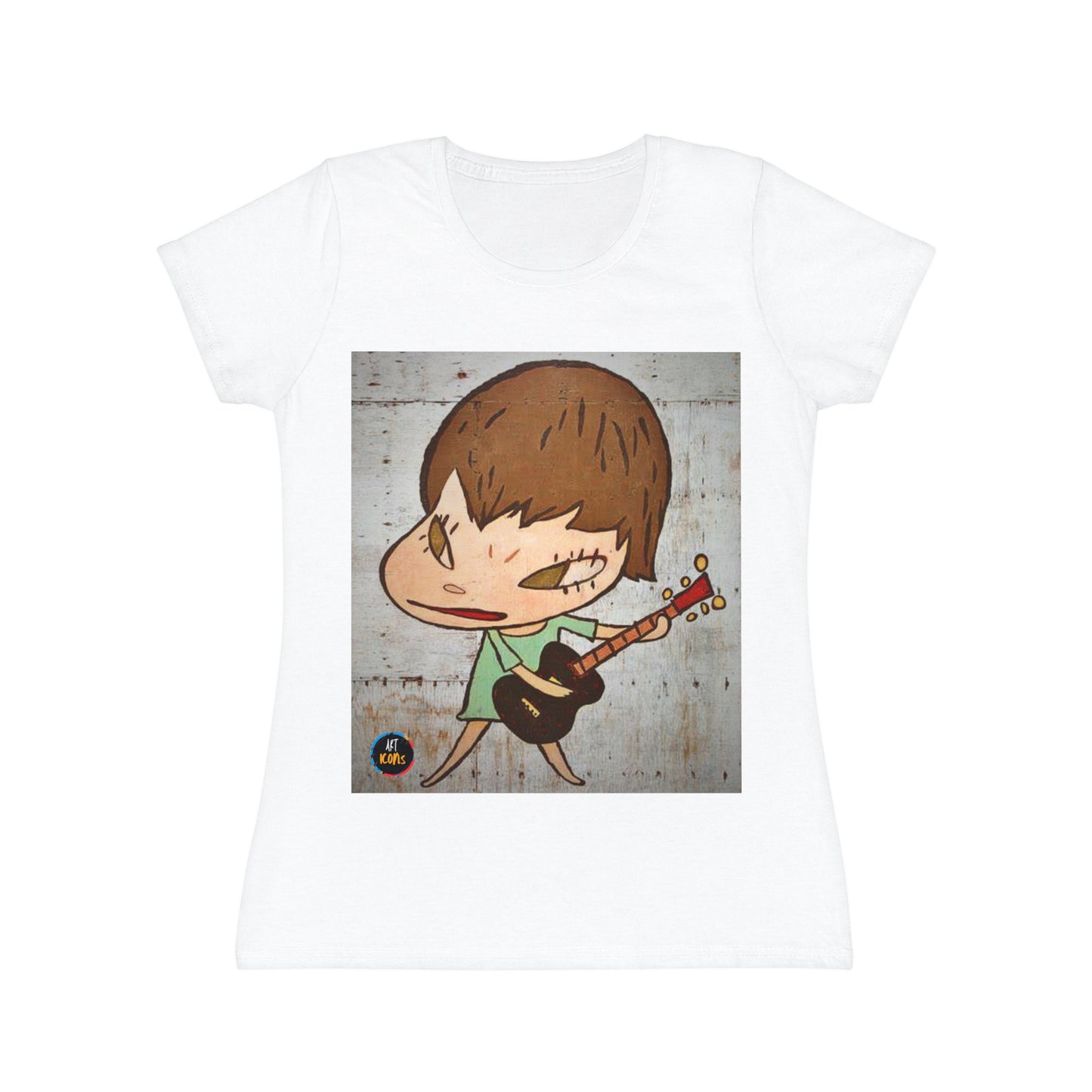 Women's iconic artists T-Shirt Art pop japonés, Camiseta mujer arte japonés, Arte Regalo Mujer, Arte Superflat, Pintura Yoshitomo Nara