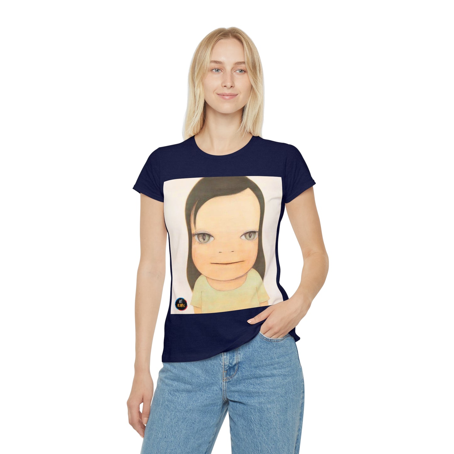 Women's iconic artists T-Shirt Art pop japonés, Camiseta mujer arte japonés, Arte Regalo Mujer, Arte Superflat, Pintura Yoshitomo Nara