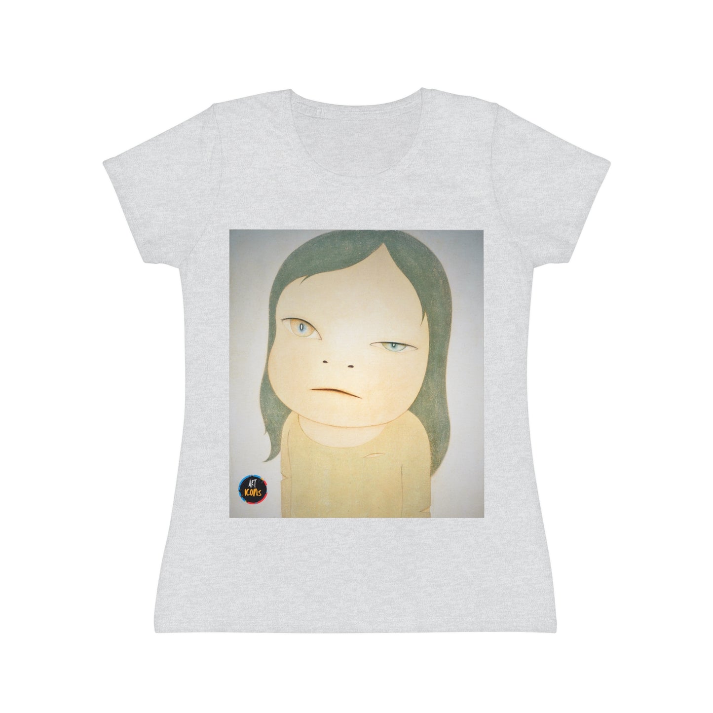 Women's iconic artists T-Shirt Art pop japonés, Camiseta mujer arte japonés, Arte Regalo Mujer, Arte Superflat, Pintura Yoshitomo Nara