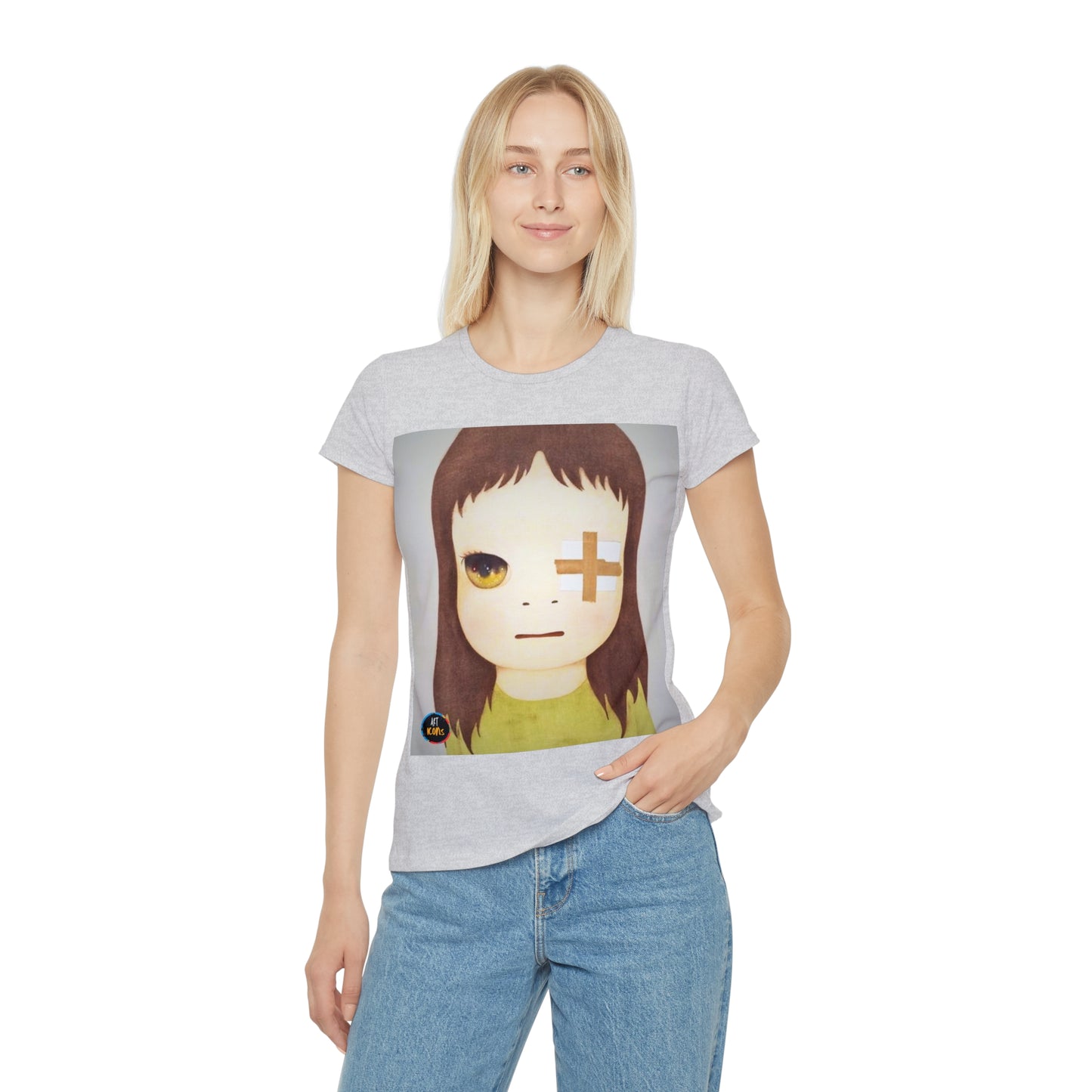 Women's iconic artists T-Shirt Art pop japonés, Camiseta mujer arte japonés, Arte Regalo Mujer, Arte Superflat, Pintura Yoshitomo Nara