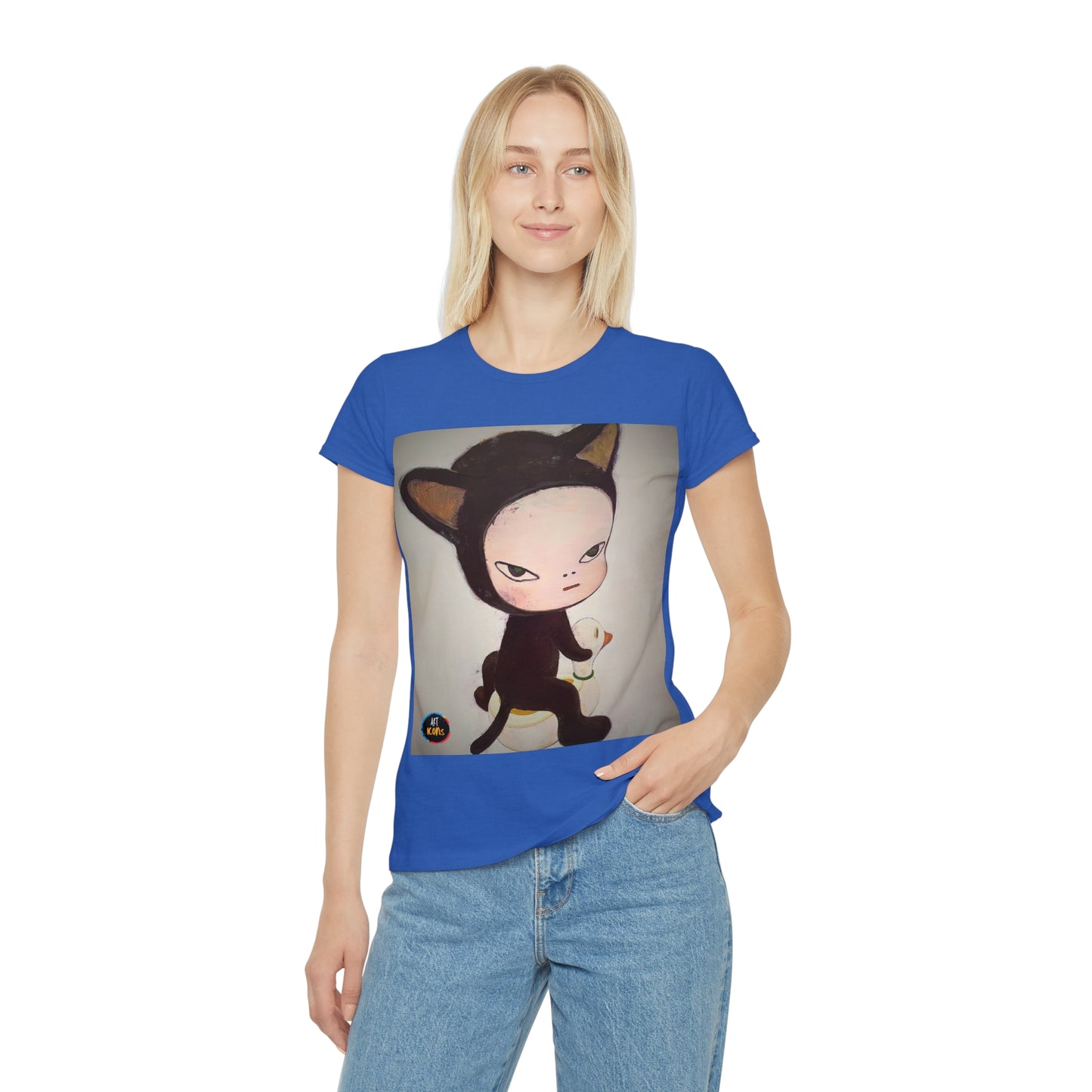 Women's iconic artists T-Shirt Art pop japonés, Camiseta mujer arte japonés, Arte Regalo Mujer, Arte Superflat, Pintura Yoshitomo Nara