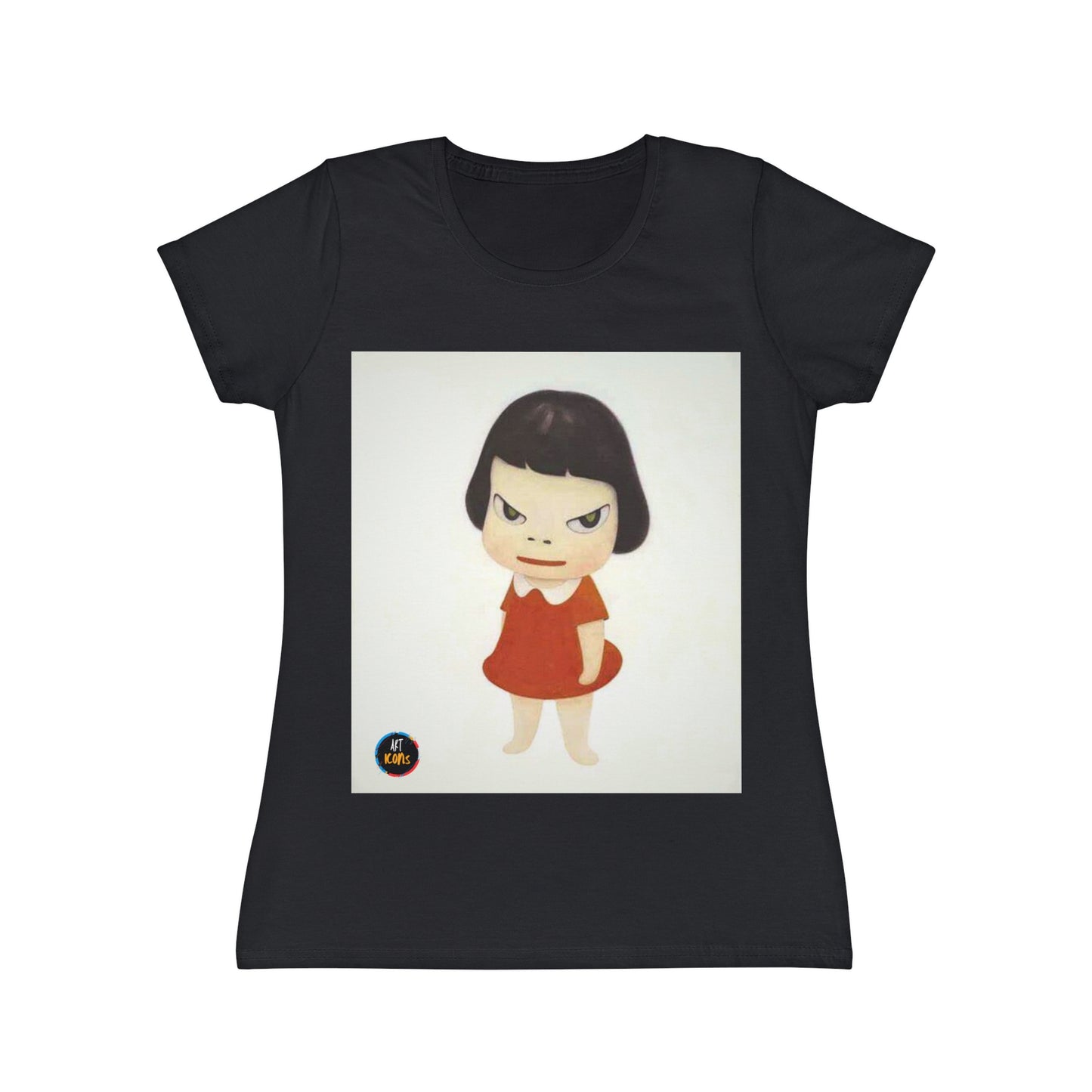 Women's iconic artists T-Shirt Art pop japonés, Camiseta mujer arte japonés, Arte Regalo Mujer, Arte Superflat, Pintura Yoshitomo Nara