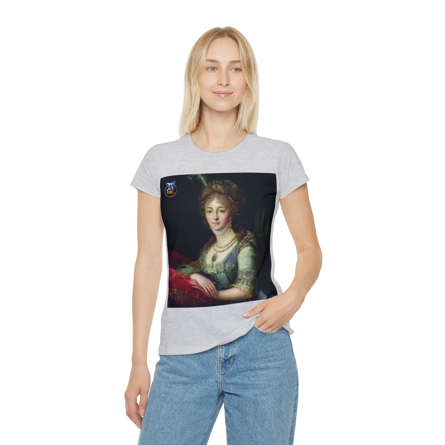 Women's iconic artists T-Shirt Coquette Moda Coquette Camiseta mujer Coquette Ropa Arte Regalo Mujer Arte Coquette Pintura autor anónimo