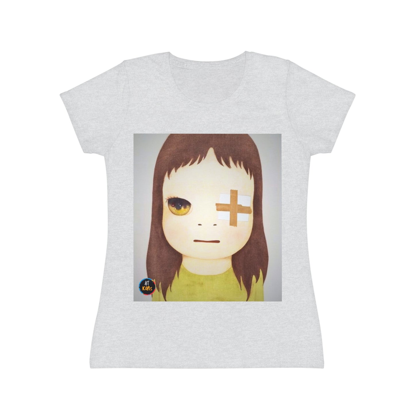 Women's iconic artists T-Shirt Art pop japonés, Camiseta mujer arte japonés, Arte Regalo Mujer, Arte Superflat, Pintura Yoshitomo Nara