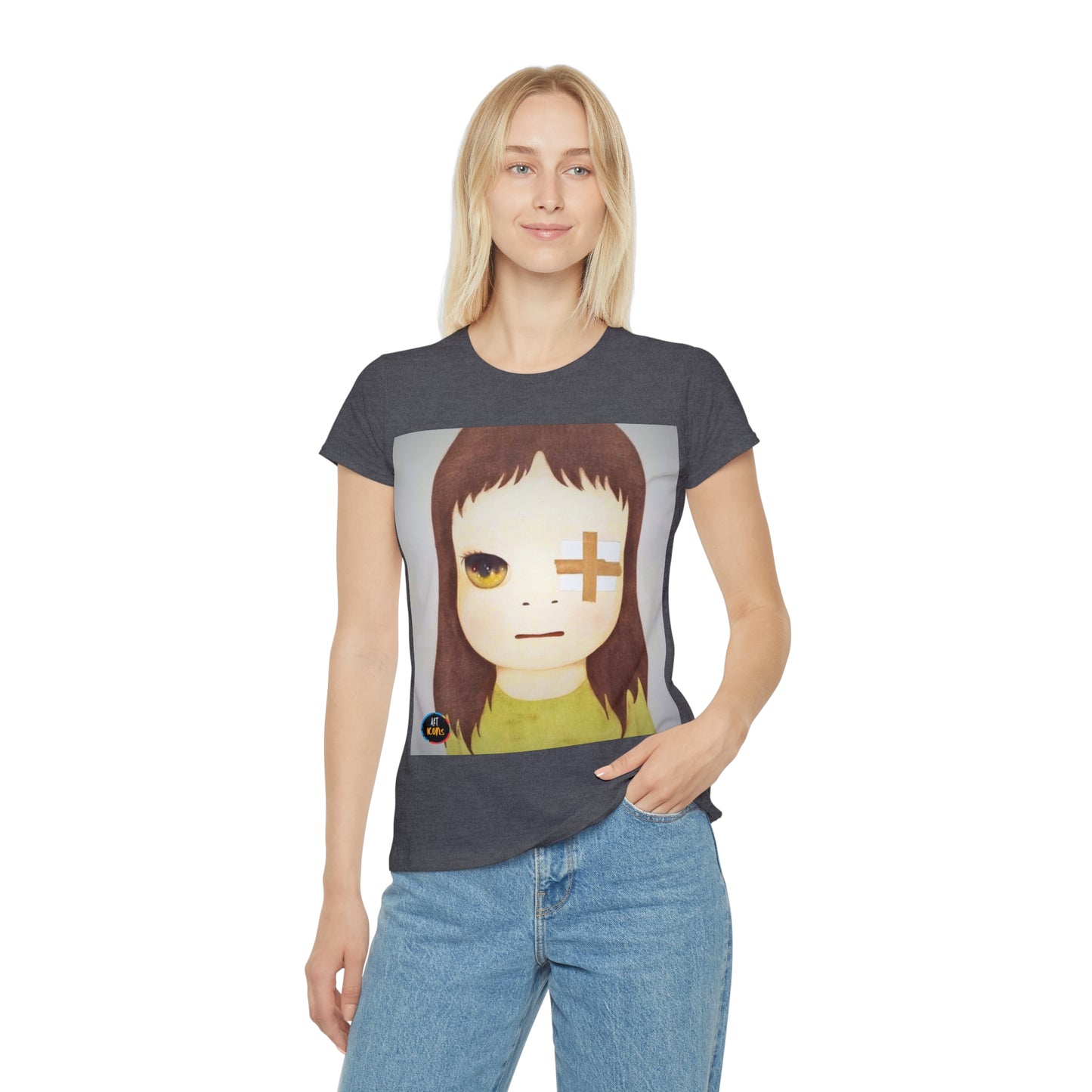 Women's iconic artists T-Shirt Art pop japonés, Camiseta mujer arte japonés, Arte Regalo Mujer, Arte Superflat, Pintura Yoshitomo Nara