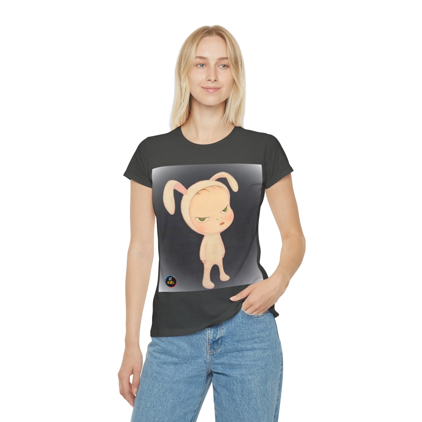 Women's iconic artists T-Shirt Art pop japonés, Camiseta mujer arte japonés, Arte Regalo Mujer, Arte Superflat, Pintura Yoshitomo Nara