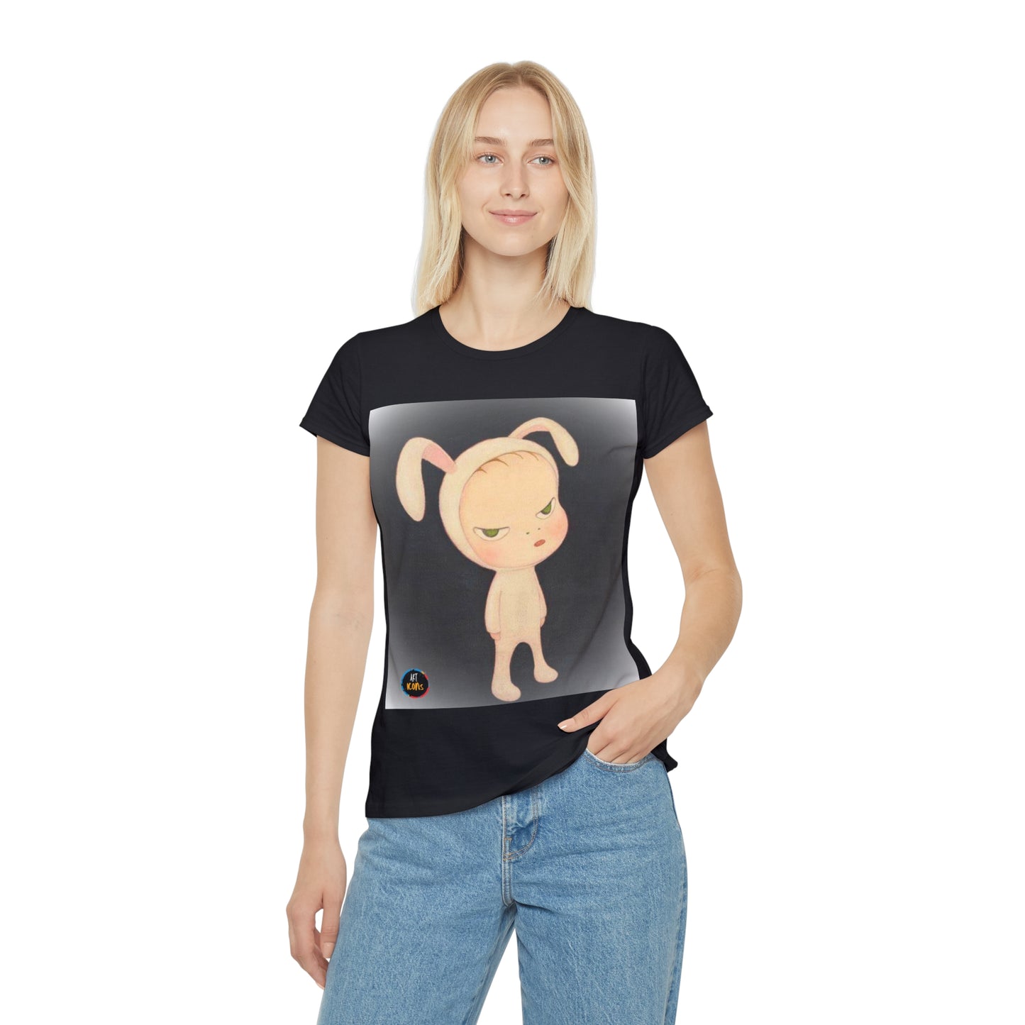 Women's iconic artists T-Shirt Art pop japonés, Camiseta mujer arte japonés, Arte Regalo Mujer, Arte Superflat, Pintura Yoshitomo Nara