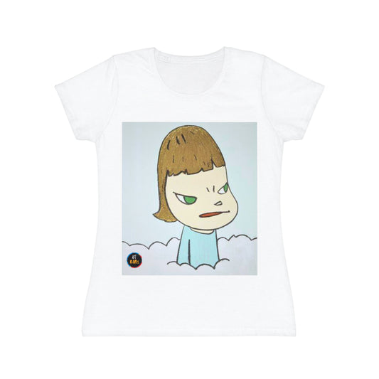 Women's iconic artists T-Shirt Art pop japonés, Camiseta mujer arte japonés, Arte Regalo Mujer, Arte Superflat, Pintura Yoshitomo Nara