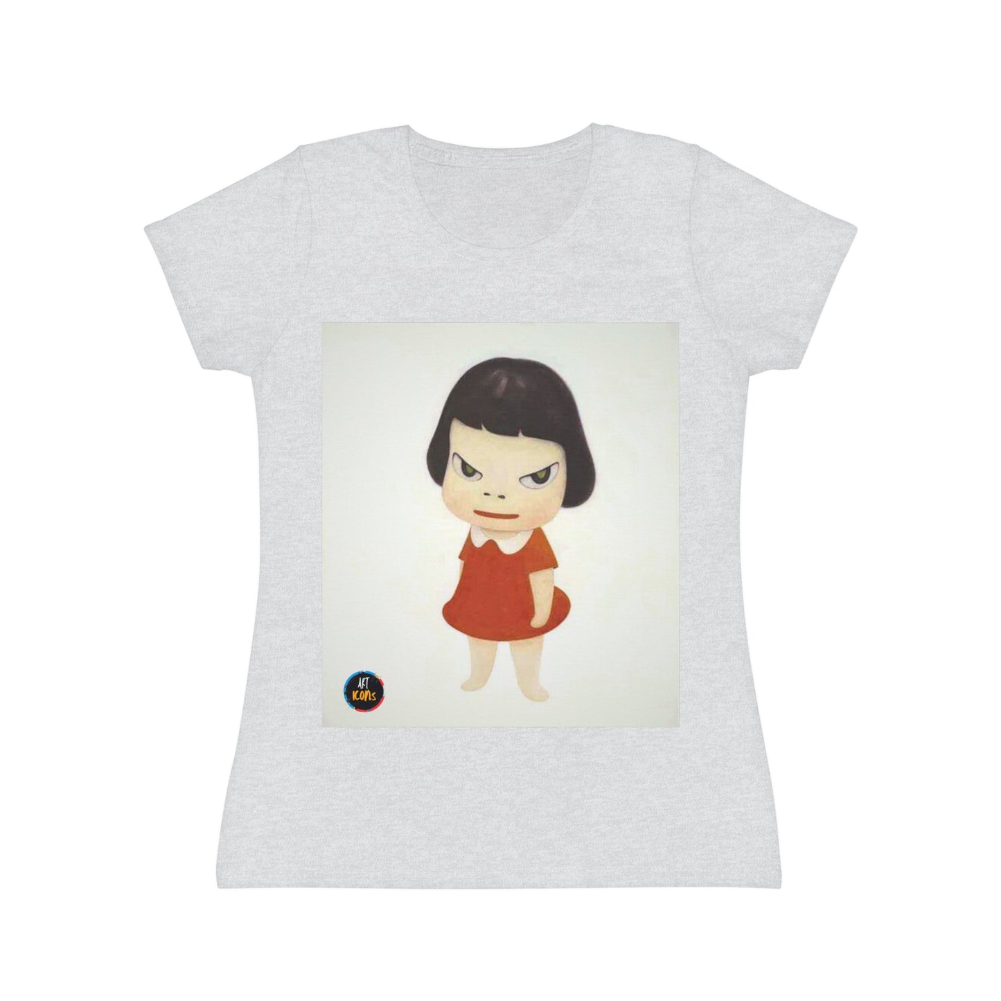 Women's iconic artists T-Shirt Art pop japonés, Camiseta mujer arte japonés, Arte Regalo Mujer, Arte Superflat, Pintura Yoshitomo Nara