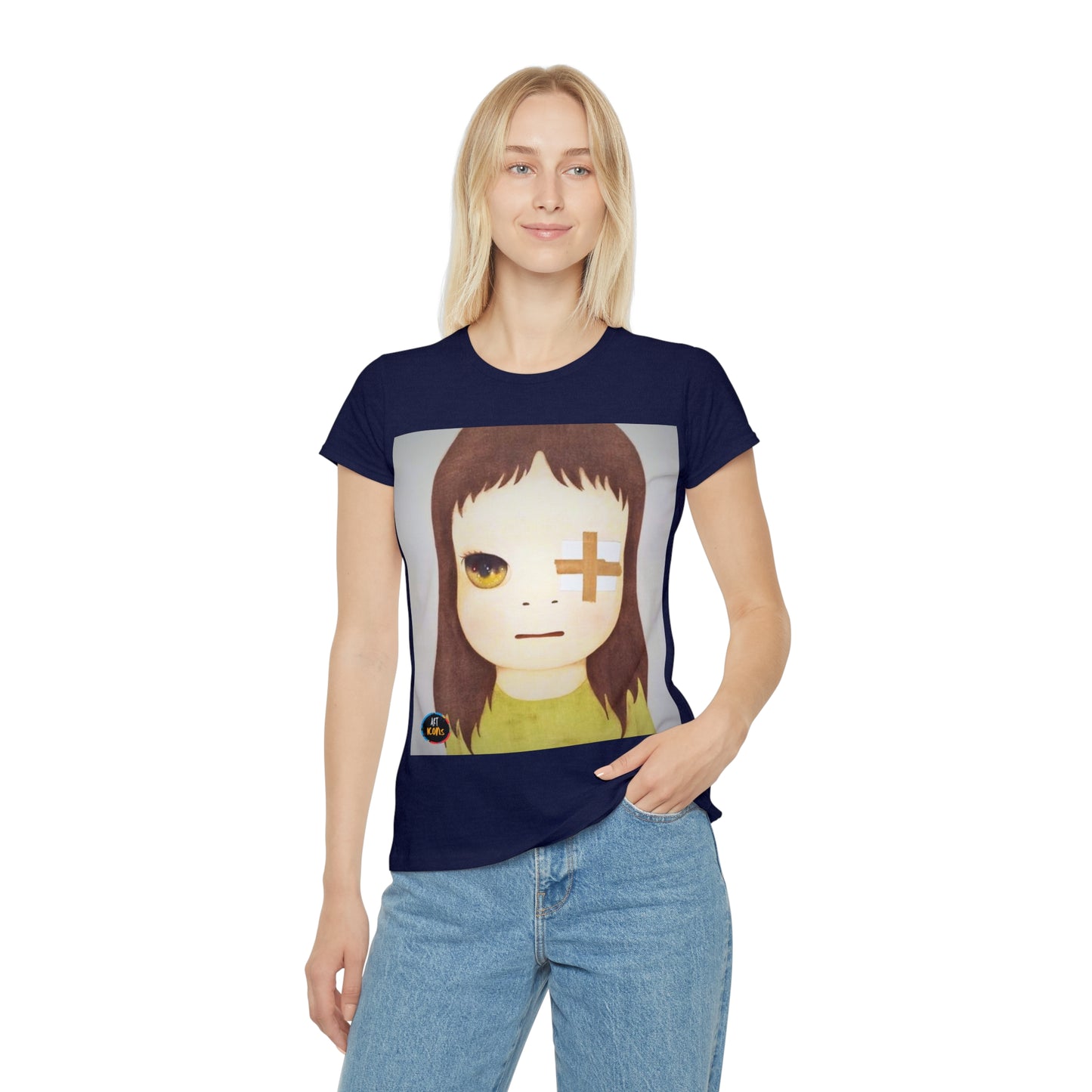 Women's iconic artists T-Shirt Art pop japonés, Camiseta mujer arte japonés, Arte Regalo Mujer, Arte Superflat, Pintura Yoshitomo Nara