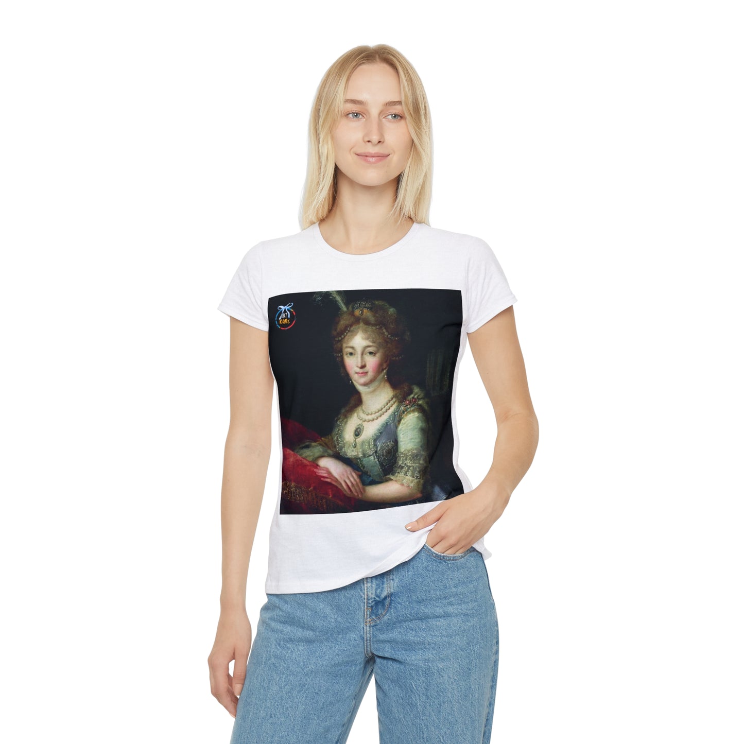 Women's iconic artists T-Shirt Coquette Moda Coquette Camiseta mujer Coquette Ropa Arte Regalo Mujer Arte Coquette Pintura autor anónimo