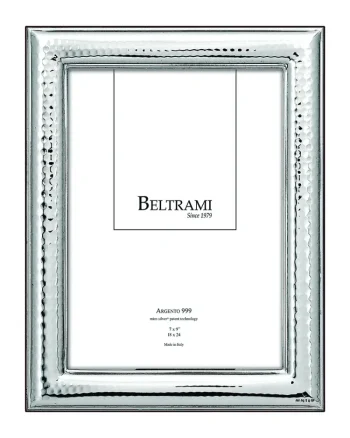 Beltrami κλασσική ασημένια κορνίζα σφυρήλατη